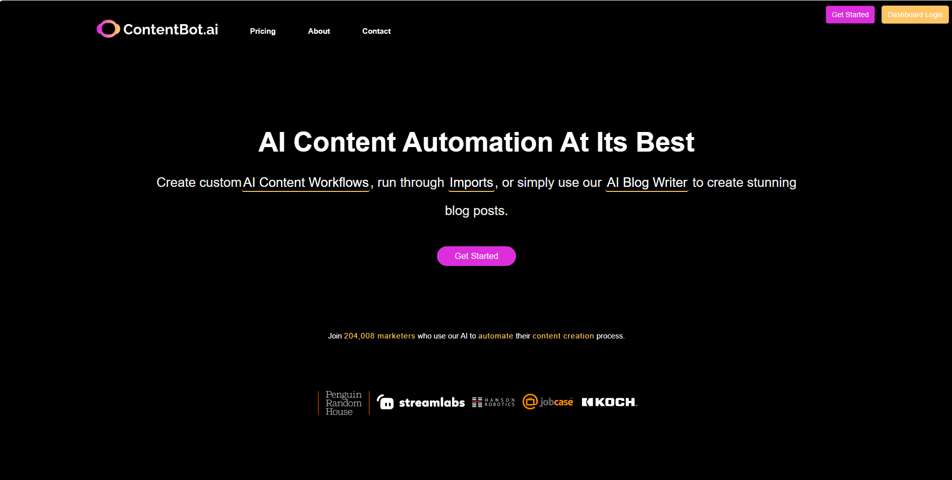 Competitor product screenshot