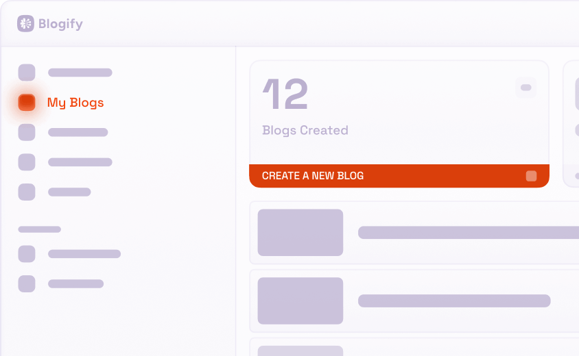 Head to 'Create Blog' image